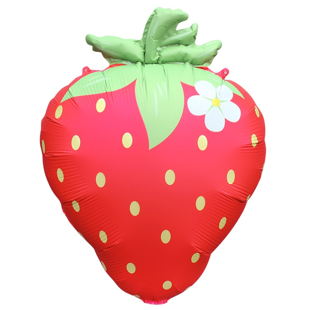Шар Фольгированный Клубника красная сатин (Красный)