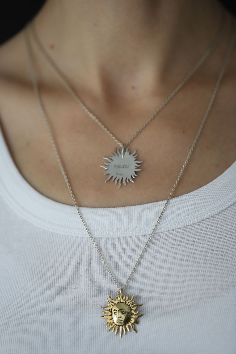 Подвеска Сияй большая родий La Lune