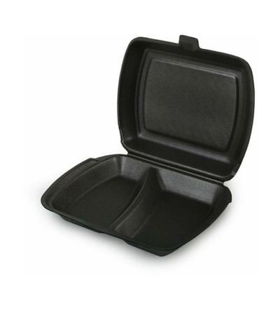 Ланчбокс одноразовый LBE-2 (черный) 249*207*61 мм . Количество в 1 уп. 100 шт.