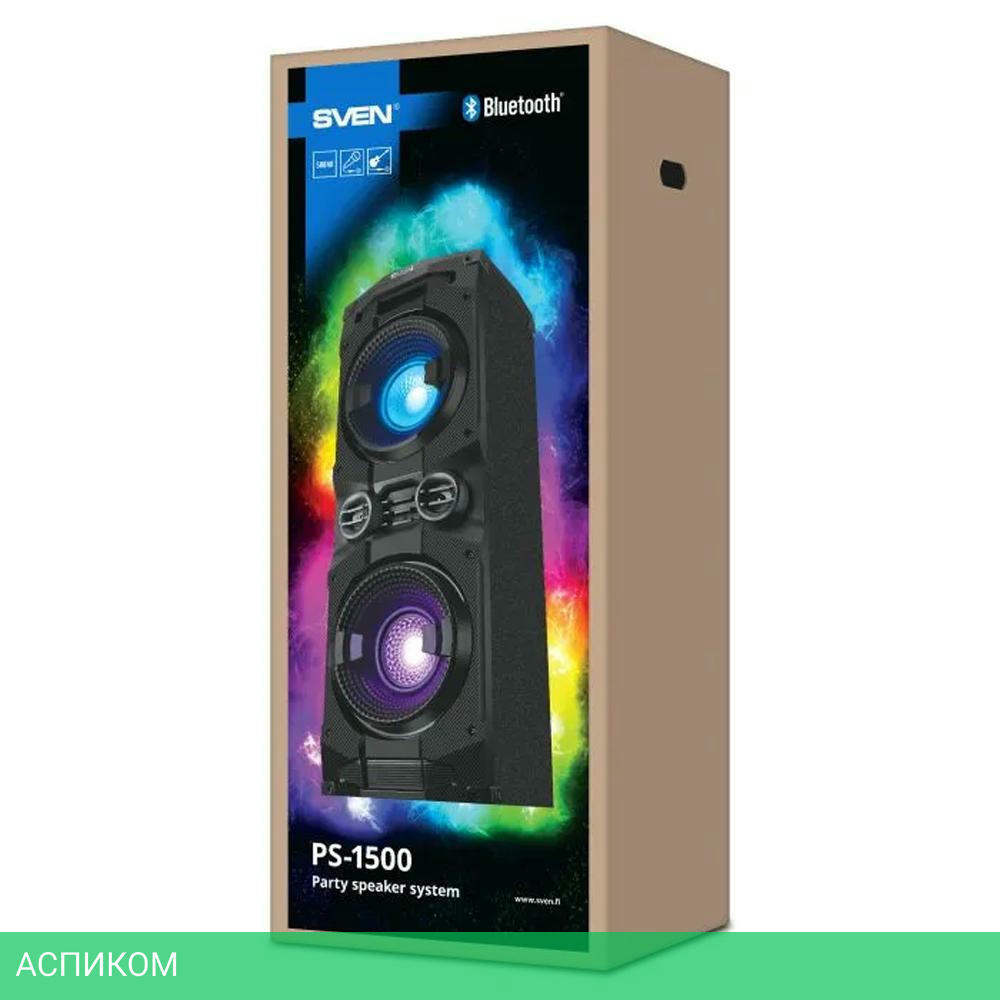Колонка для вечеринок Sven PS-1500 черный (SV-022020)