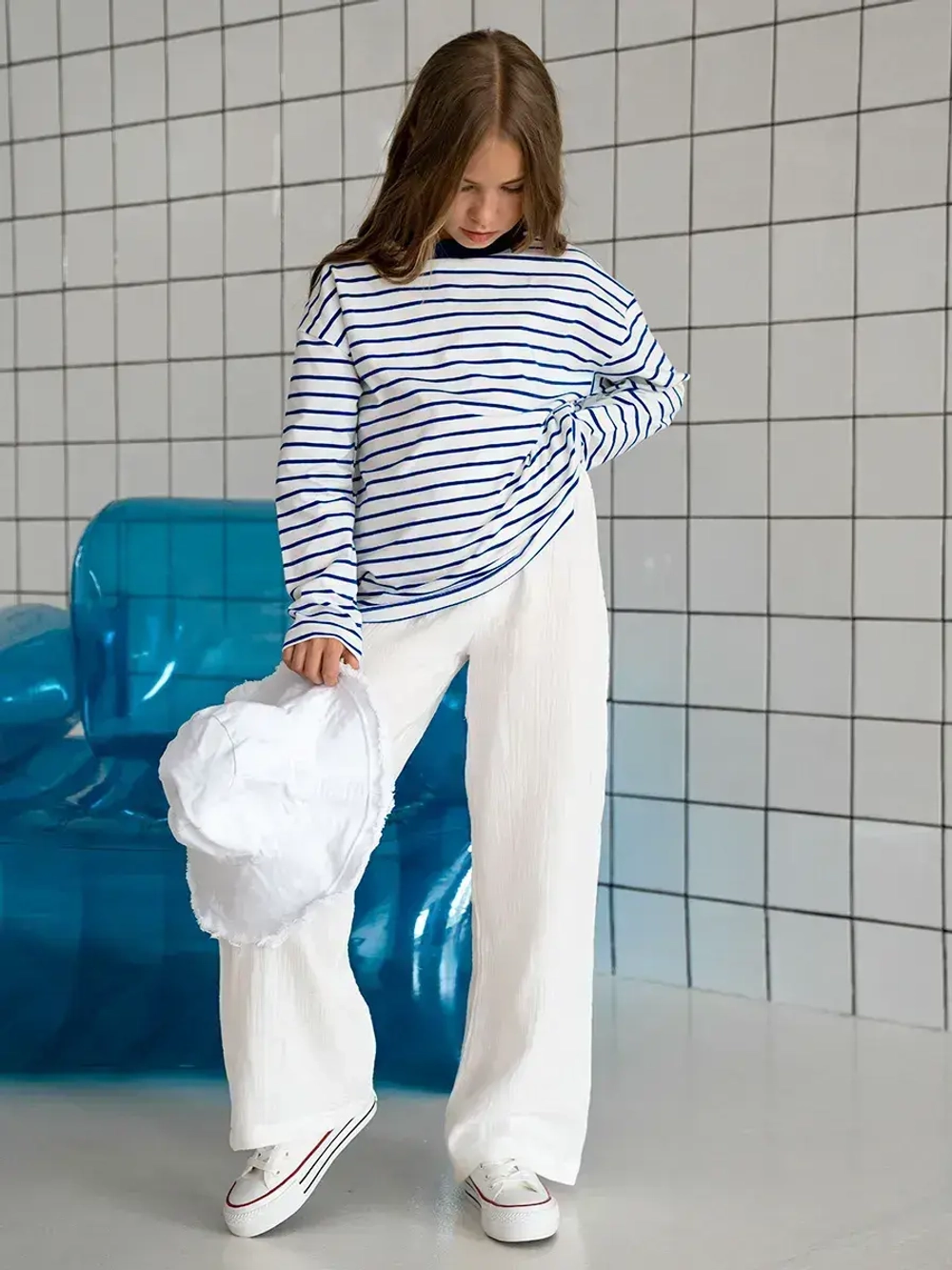 Лонгслив для девочки осенний