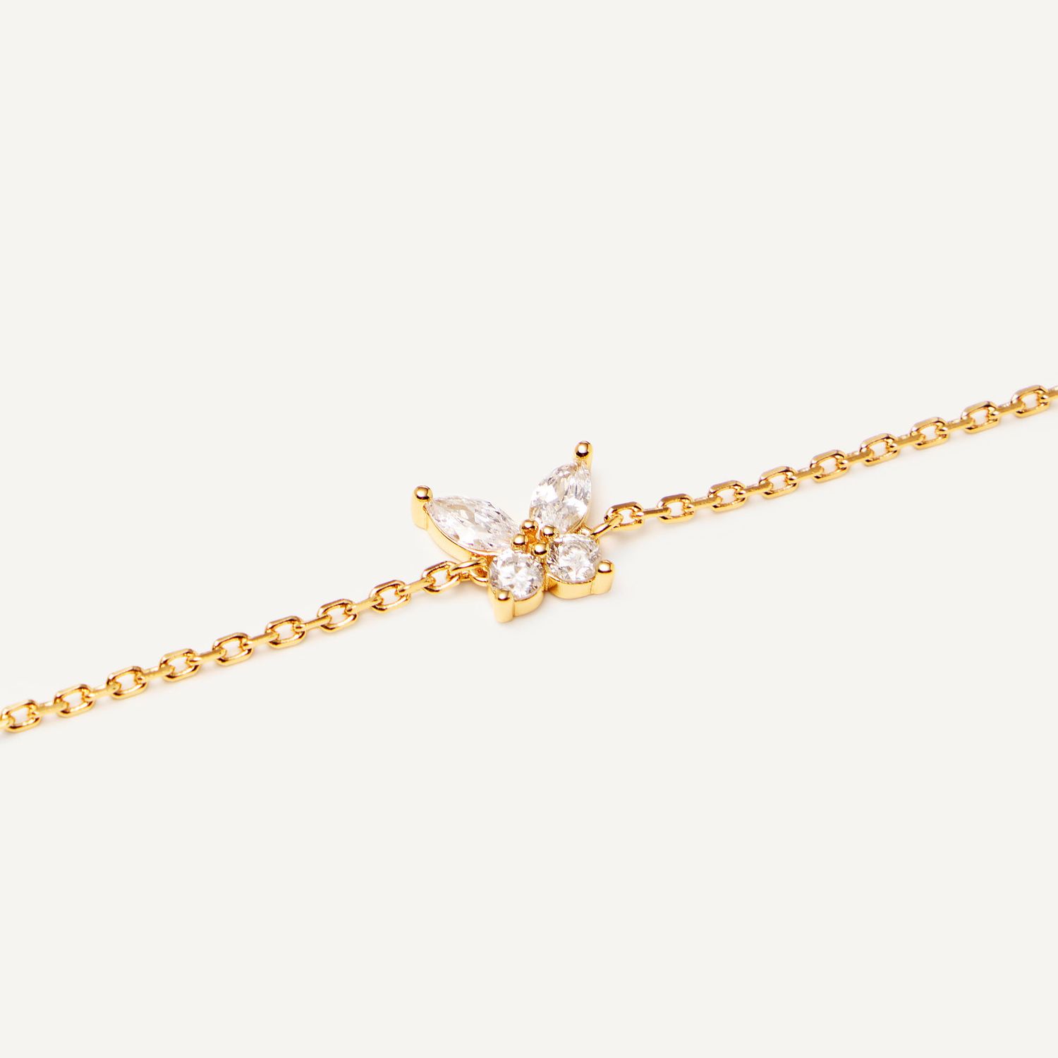 Браслет Crystal Butterfly Bracelet - Gold