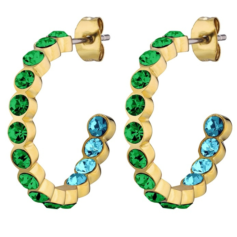 Серьги Dyrberg Kern HOLLY SG GREEN 390107