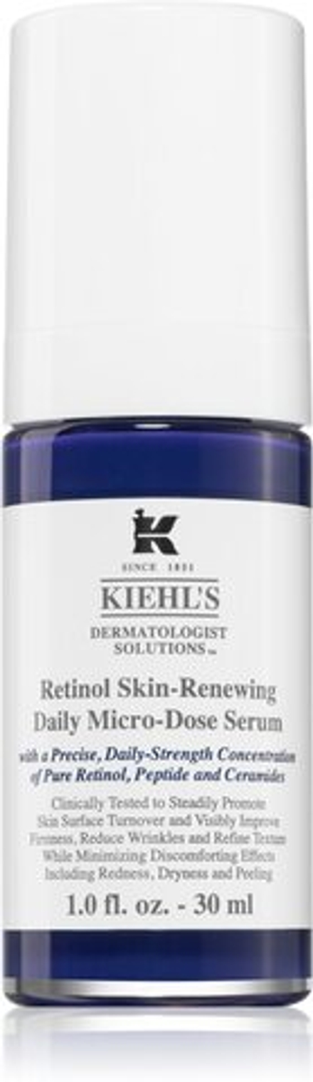 Kiehl's Dermatologist Solutions Retinol Skin-Renewing Daily Micro-Dose Serum - сыворотка против морщин с ретинолом для всех типов кожи, включая чувствительную /  dla kobiet 30  ml  / GTIN 3605972610010