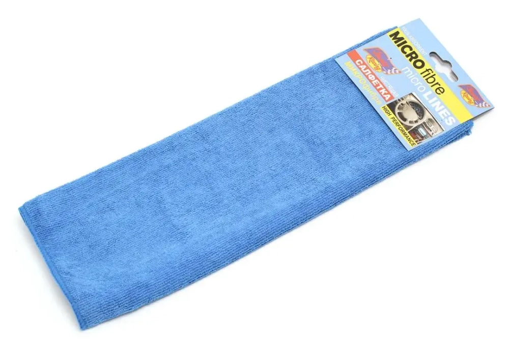 Салфетка MF-1L ''Cleaner Racing''Микрофибра 60cм*40cм (10шт) KING MF-1L