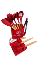 Набор кухонных принадлежностей из 13 предметов, с подставкой