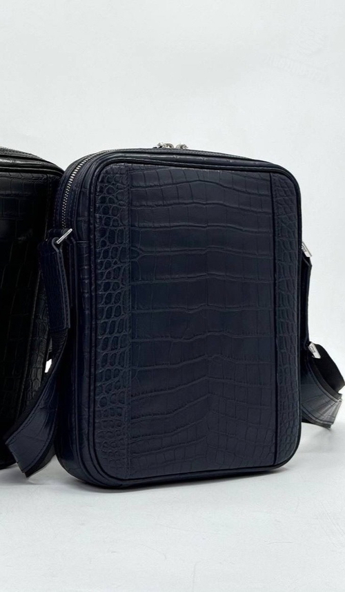 Мессенджер-Сумка через плечо Zilli из кожи крокодила
