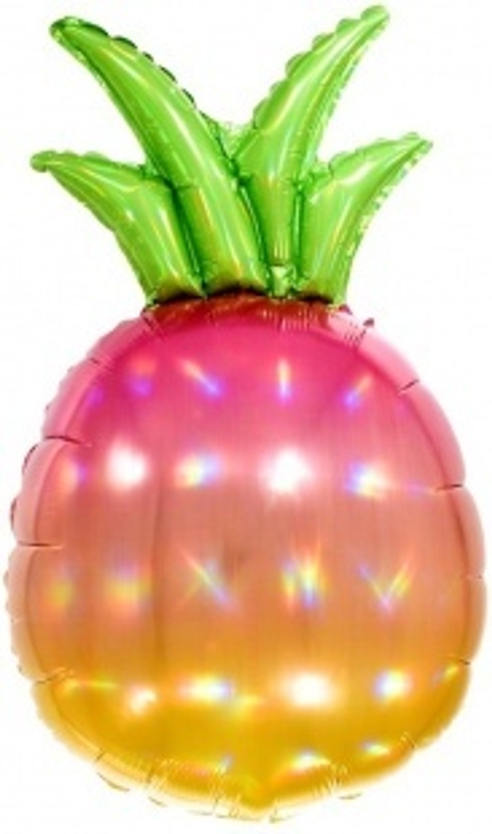 Шар (32""/81 см) Фигура, Ананас, Золотисто-розовый, Голография, 1 шт. 400 р. А147