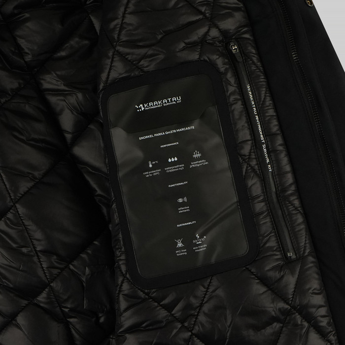 Парка мужская Krakatau QM378-1 Marcasite артикул:QM378-1 - купить в магазине Дайс
