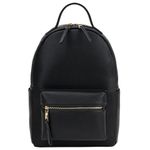 Рюкзак из экокожи BRAUBERG PODIUM женский, с отделением для планшета, черный, 34x25x13 см, 270817