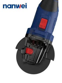 NANWEI 125 мм Угловая шлифовальная машина 5000/7000/9800 об/мин, 20 В, бесщеточный двигатель (Батарея 6,0ah x 2)