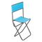 Стул складной со спинкой СР-395 труба ф16, голубой (T-PR-FC-395S-LB) Premier fishing