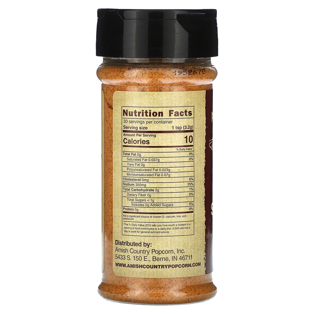 Amish Country Popcorn, Приправа для попкорна, баффало, 134 г (4,75 унции)