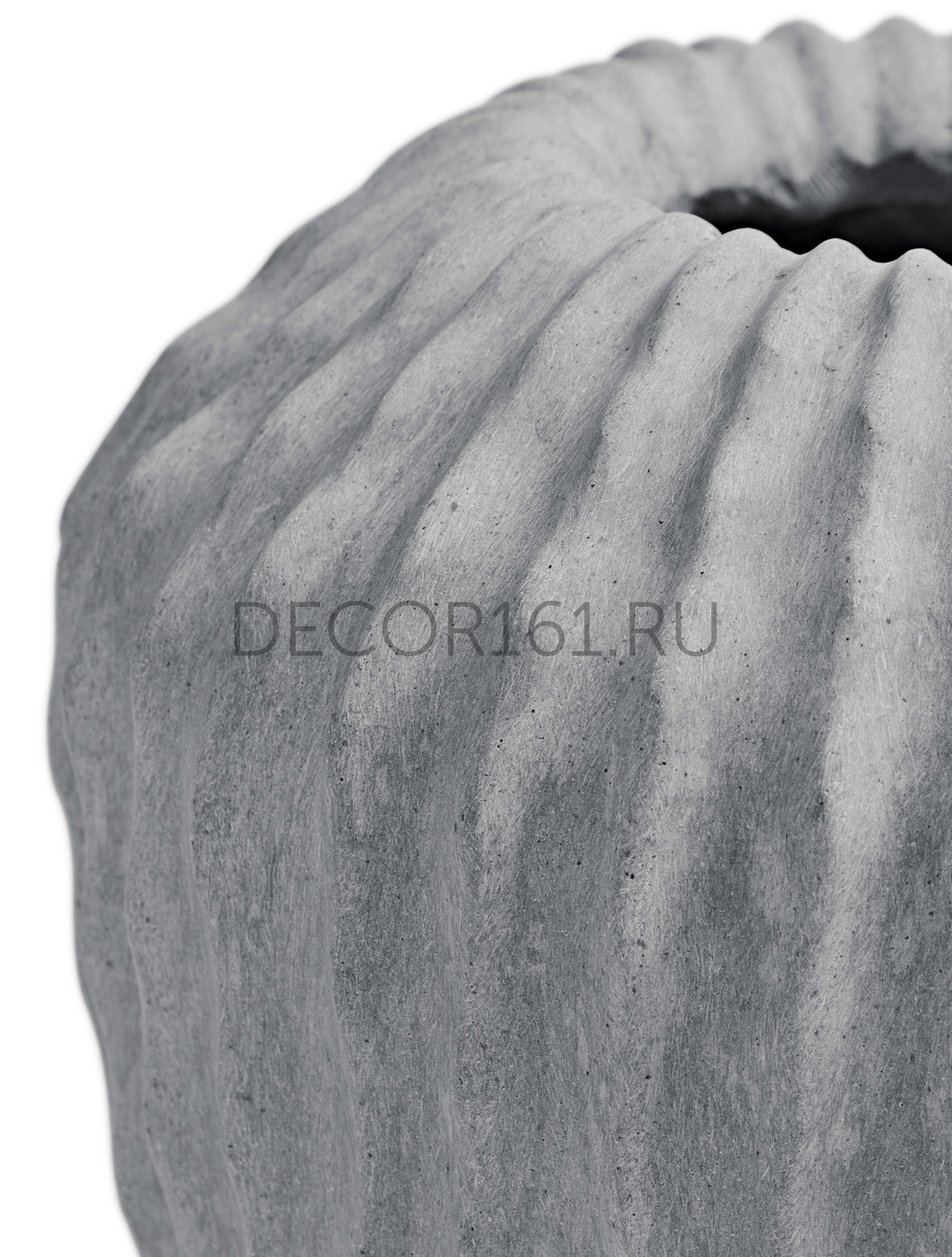 Кашпо-ваза TREEZ Effectory Moho Высокая Дизайн-ваза Дымчато-серый песок д-60 см, в-65 см 1/1 41.33-18-23-109-GR-65