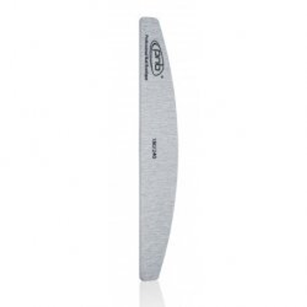 П.02.Пилка для ногтей PNB 180/240 Grey, полукруг/Nail file PNB 180/240 Gray, half circle (25 шт/уп)