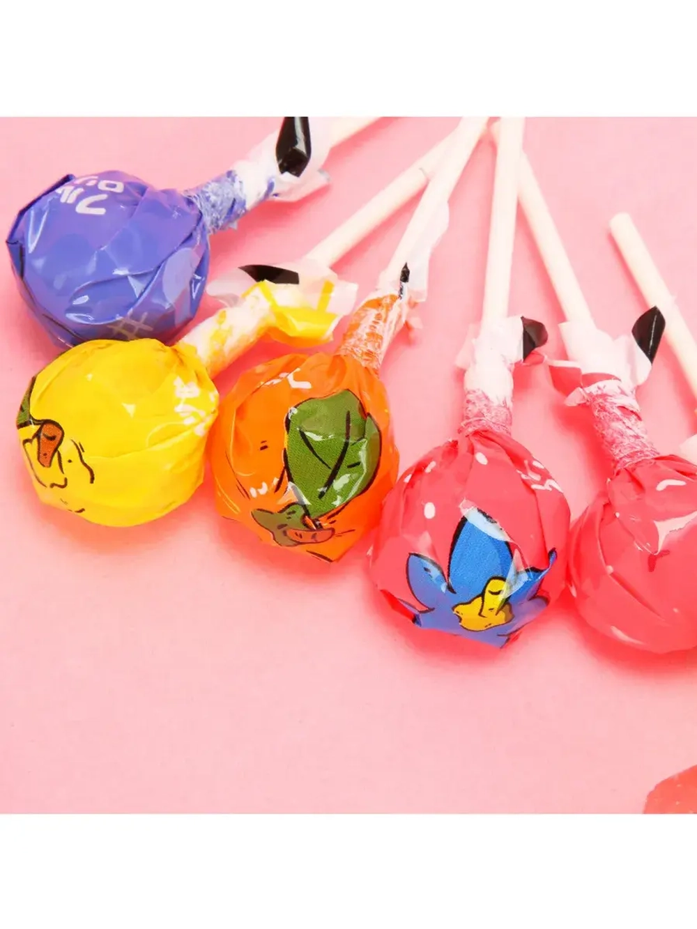 Леденцы на палочке Лимон, Яблоко, Черника 120 г