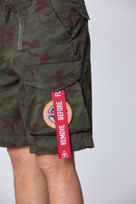 Шорты карго муж. AERONAUTICA 200 милитари красная лента на кармане