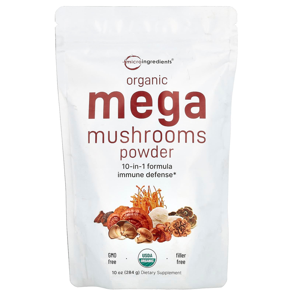 Micro Ingredients, Порошок из органических грибов, 284 г (10 унций)