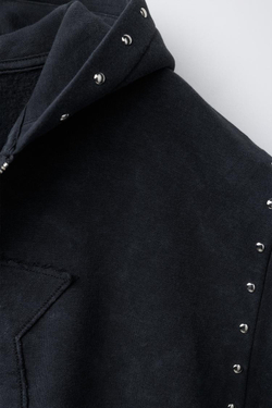 ZARA ТОЛСТОВКА С КАПЮШОНОМ, АНТРАЦИТОВО-СЕРЫЙ