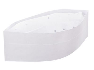 Пилотка однораз.бум. h=8.5см белая 100шт/уп/1000