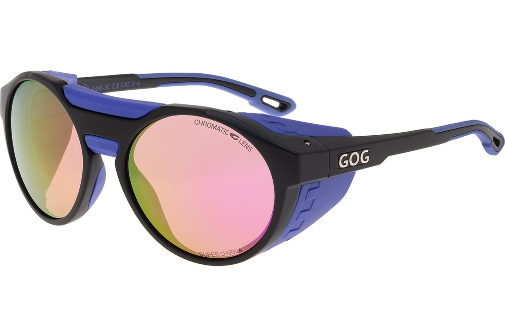 Спортивные очки GOG Manaslu / Matt Black-Purple / Photochromic Purple Lens
