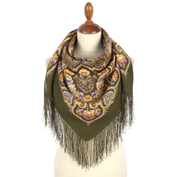 Павловопосадский платок Золотце 2003-9