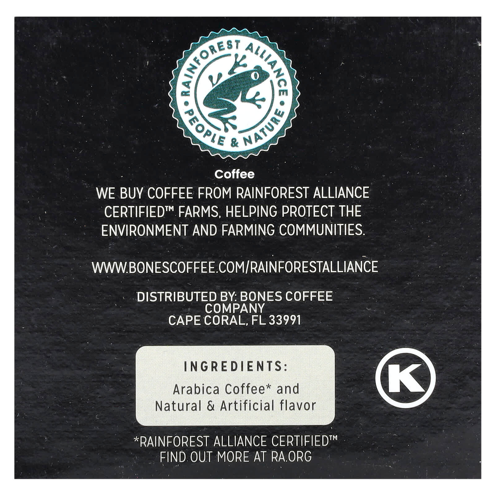 Bones Coffee Company, кофейные чашки, Sinn-O-Bun, 12 чашек по 10 г (0,35 унции)