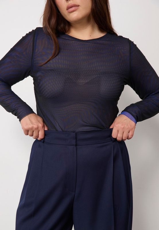 Брюки со стрелками, синий