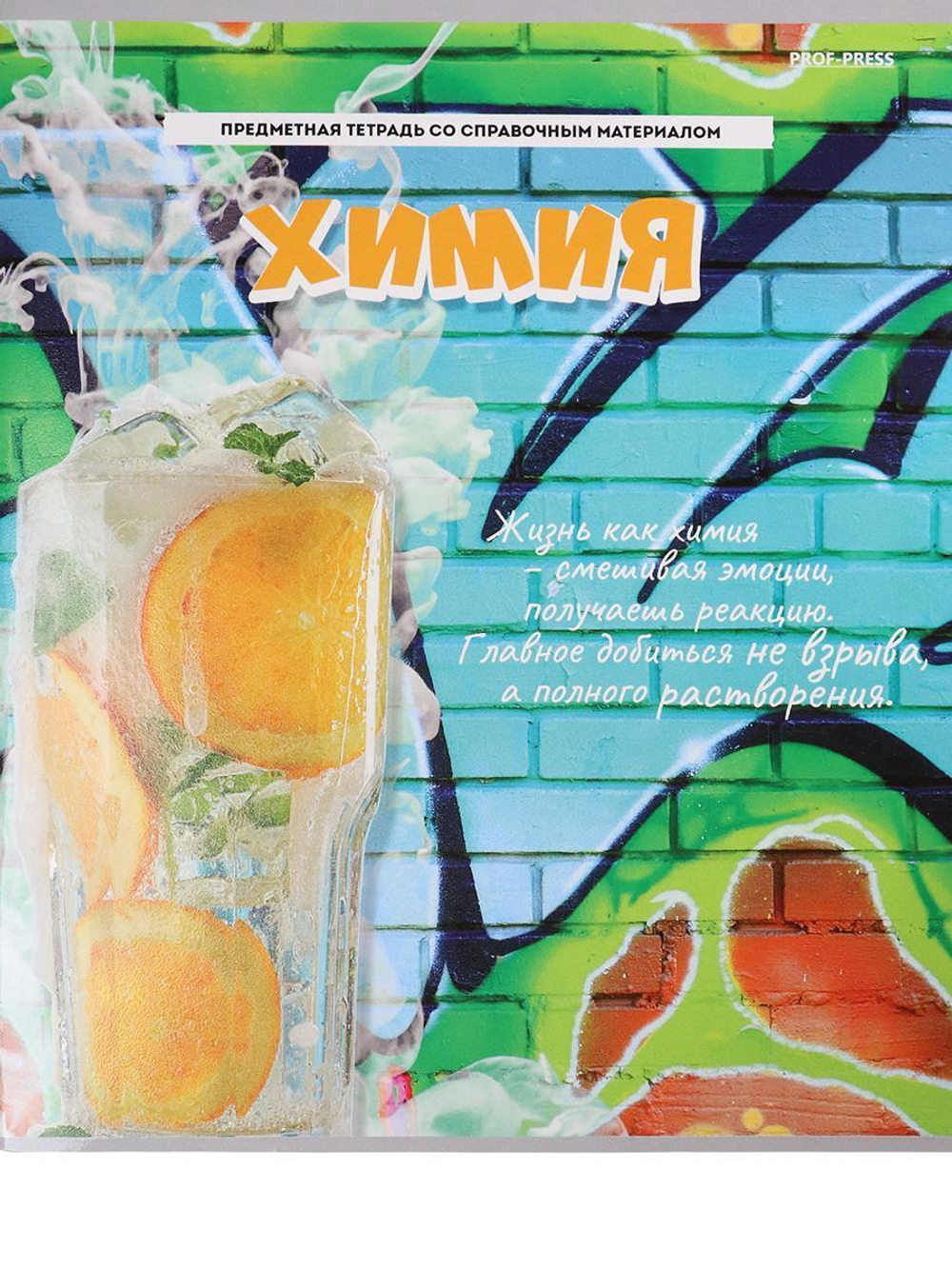 Тетрадь предмет. А5 48л. клет. Химия "Дерзкая" (Проф-Пресс)