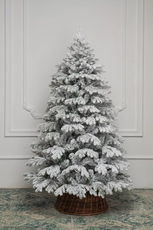 Искусственная елка Аляска заснеженная 120 см., литая хвоя+пвх, ЕлкиТорг (146120)