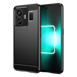 Чехол защитный с дизайном в стиле карбон на смартфон Realme GT3, серия Carbon от Caseport