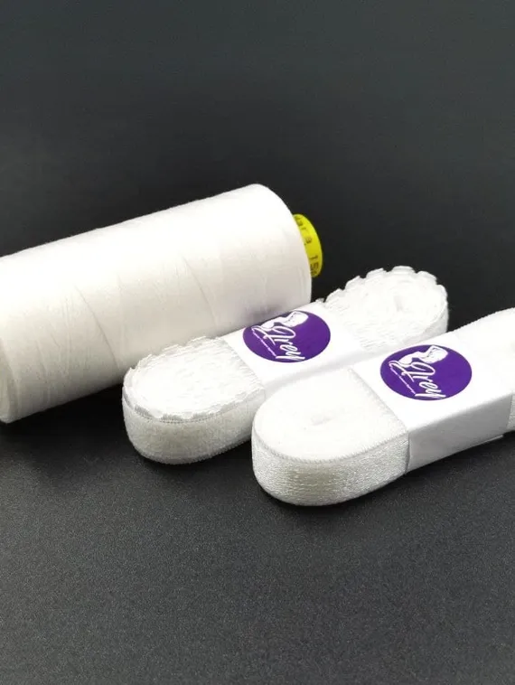 001 612/15 Бретель матовая Lauma 15 мм, белый 001