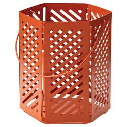 IKEA VÅRSYREN  (ИКЕА ВÅРСЙРЕН)  -  Фонарь, коричнево-оранжевый, 12 см