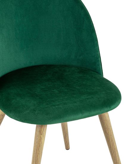 Стул Лион велюр с ромбами зеленый 4 шт