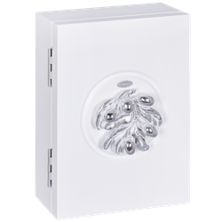 Полка ключница Oliva Branch (Олива Бранч) 2 Айс Античное серебро