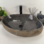 Раковина из речного камня RS-64923 53*45*15 0862