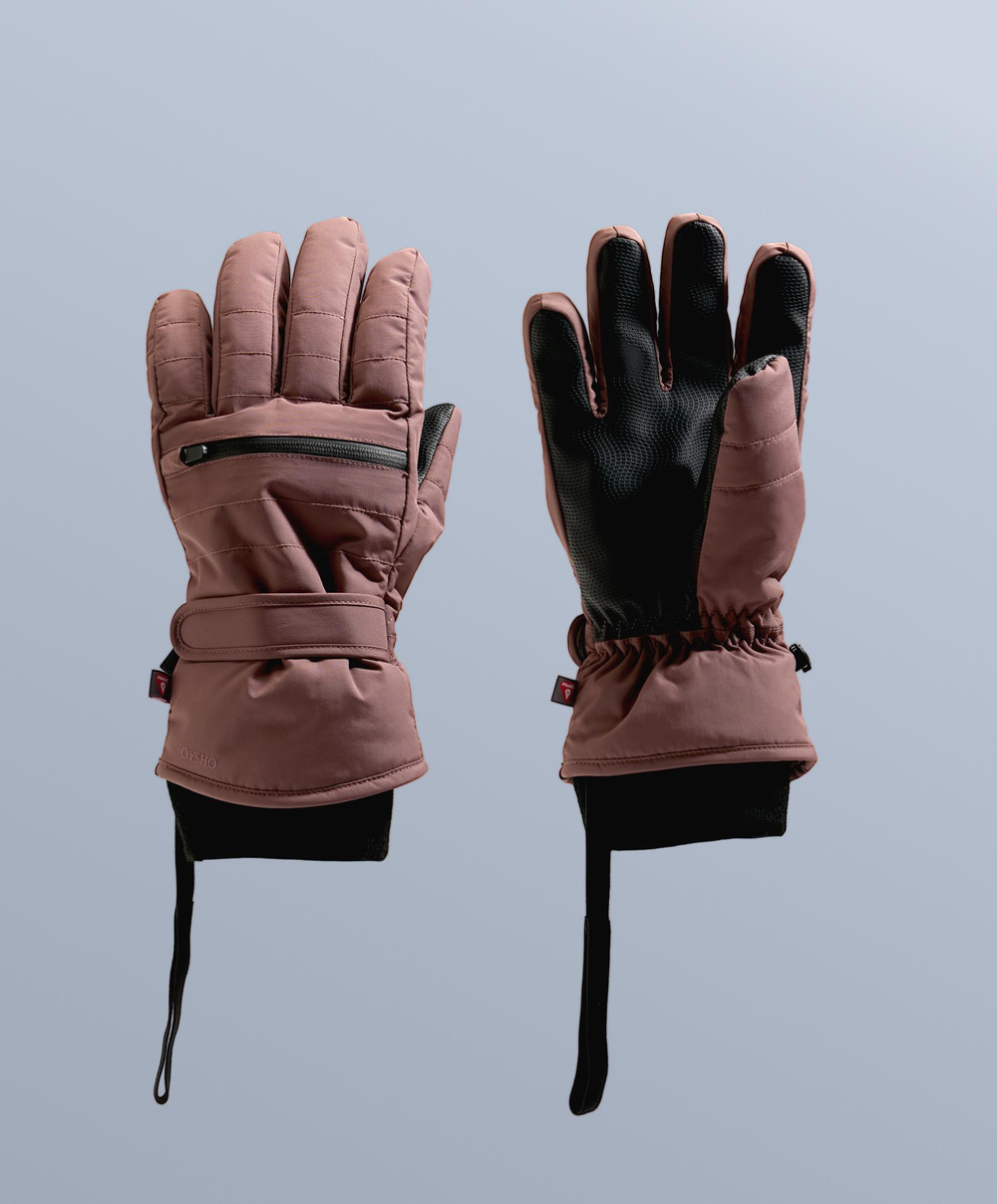 Oysho Технические перчатки SKI Primaloft®, цвет мальвы