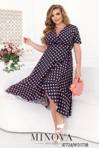 Платье 3173B-темно-синий Minova