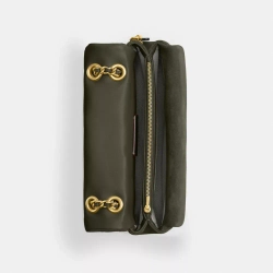 COACH СУМКА ЧЕРЕЗ ПЛЕЧО TABBY 26 С МЯГКОЙ ПОДКЛАДКОЙ, ОЛИВКОВЫЙ