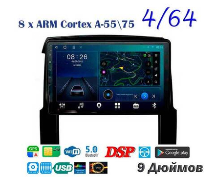 Topway TS10 4+32GB 8 ядер для Kia Sorento 2009-2012