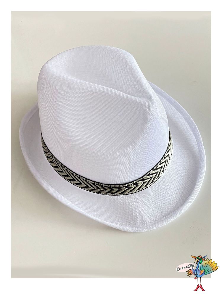 шляпа Стиляга детская, цвет белый, ог 54 см