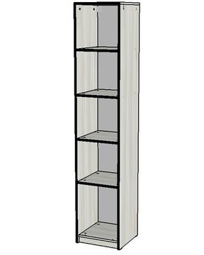 Шкаф ГРАНД-ЛАВОРО-20 /400*2000*400/ маренго / маренго