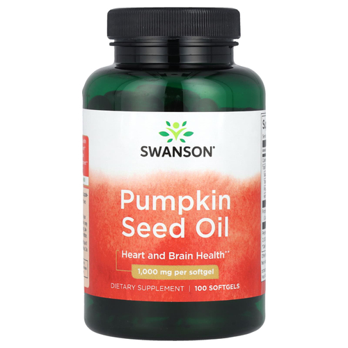 Swanson Vitamins, масло семян тыквы, 1000 мг, 100 капсул