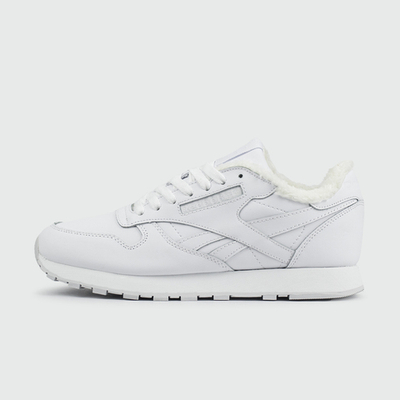 Кроссовки Reebok Classic Leather Fur Triple White