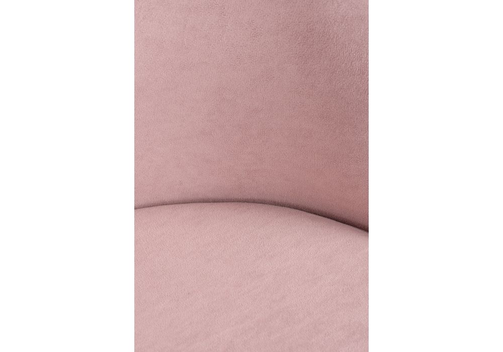 Барный стул Сондре пыльно-розовый / белый каркас