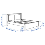 Комбинация мебели для спальни - IKEA SONGESAND, 200x140см, белый, СОНГЕСАНД ИКЕА