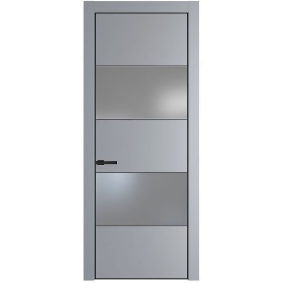 Межкомнатная дверь эмаль Profil Doors 22PA смоки со вставкой