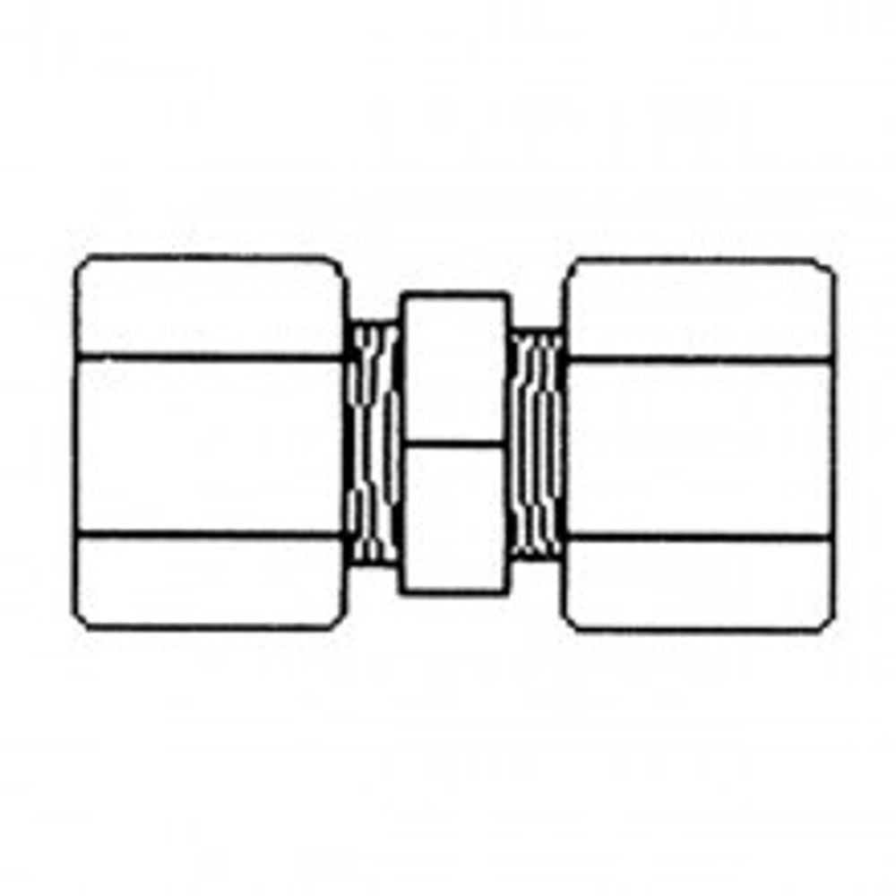 Фитинг JC 15-6-6 Aquapro Соединитель, трубка 3/8&quot; х 3/8&quot; (резьба)