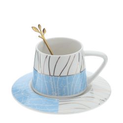 GAEM Кружка с блюдцем и ложкой, 200 мл, L15 W15 H8 см, 3в.