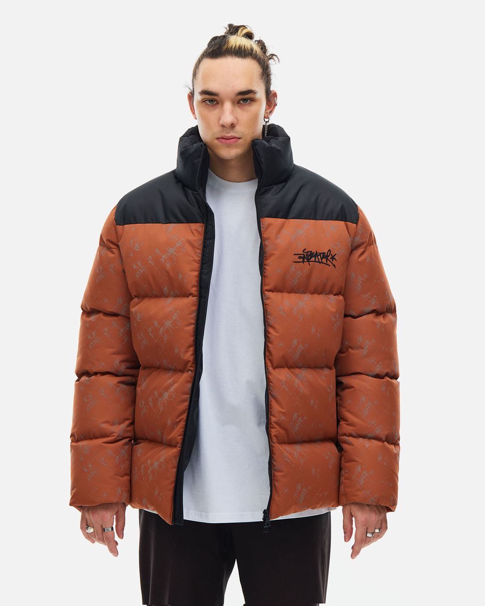 Пуховик Anteater Downjacket RF Print терракотовый